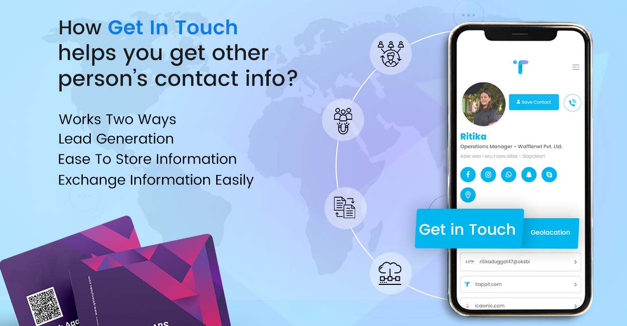 get in touch feature