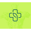 Healthcare neon&blue business card 3