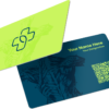 Healthcare neon&blue business card 3