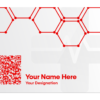 healthcare red business card 2