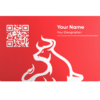 Insurance red & white business card 2