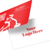 Insurance red & white business card 2