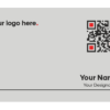 Technology yellow & white business card 1