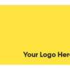 Technology yellow & white business card 1