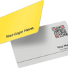Technology yellow & white business card 1
