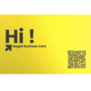 Hello All Yellow NFC Business Card 10