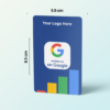 Customised NFC Google Review Card with QR code and Logo ⭐⭐⭐⭐⭐