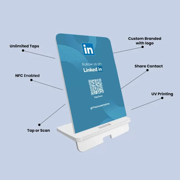 linkedin nfc business standee